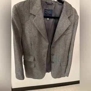 Classic Gray Men's Blazer Wool
